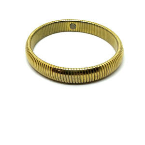 Vintage Monet Snake Chain Bracelet Gold Tone Stretch 6.5